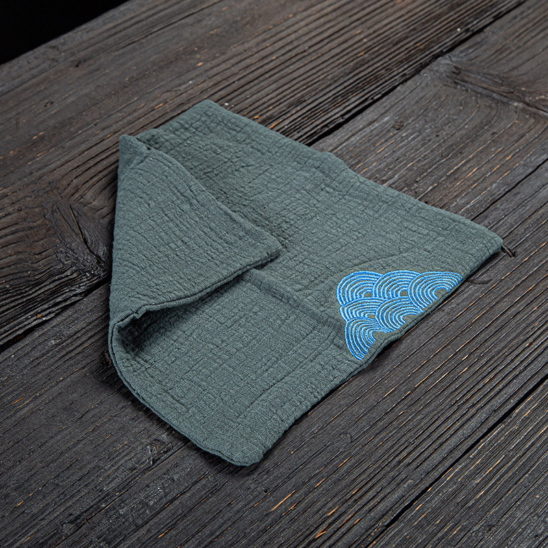 Ricamo a onda verde (spesso)