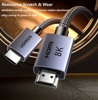 Cable UGREEN 2.1 8K/60Hz para PS5 Xiaomi TV Box USB C HUB Ultra Alta Velocidad Certificado 8K@60Hz Cable 48Gbps Vision HDCP