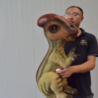 Marionnette de dinosaure animatronique personnalisée, marionnette de dinosaure bébé réaliste, modèle animatronique, modèle de dinosaure du parc jurassique