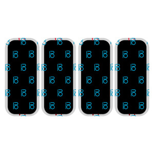 แผ่นนวดกล้ามเนื้อหน้าท้องไฮโดรเจล 4 ชิ้น สีดำ สำหรับฟิตเนสและกระชับสัดส่วน - Product Image 3