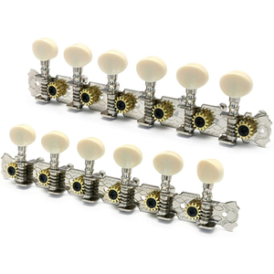 Clavijas de afinación de guitarra acústica de <span class=keywords><strong>12</strong></span> <span class=keywords><strong>cuerdas</strong></span> cromadas 6L 6R al por mayor, cabezales de máquina de mandolina con un solo orificio - Product Image 5