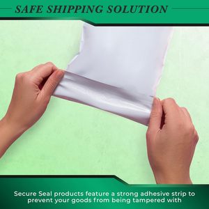 Sobres de Polipropileno Blancos con Cierre Seguro, 26x32, Autosellables, 2 Mil, Bolsas de Envío para Comercio Electrónico - Product Image 6