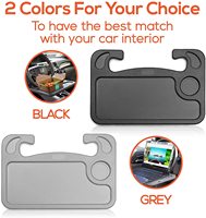 Meilleures ventes d'accessoires de voiture universel Portable volant bureau voiture plateau alimentaire Table pour manger de la nourriture et ordinateur Portable