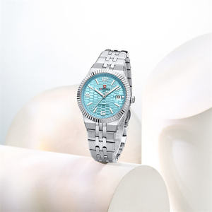 นาฬิกาข้อมือ NAVIFORCE รุ่น 5079 สำหรับผู้หญิง แฟชั่นปี 2026 คุณภาพสูง กันน้ำ นาฬิกาควอตซ์ สายสตีล โรแมนติก - Product Image 6