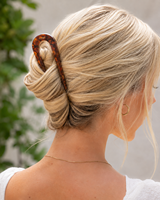Newyeah Vente en gros Pince à cheveux en acétate de 14 cm avec logo personnalisé, épingle à cheveux en U, support pour chignon français, cadeau personnalisé pour femmes