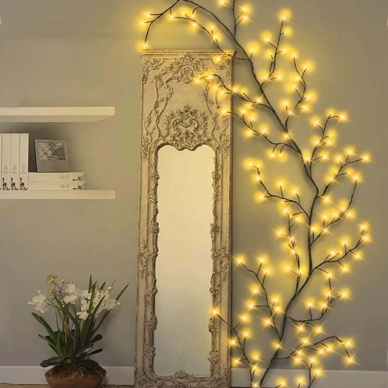 Twig String Lights Willow Tree Vine Fairy Lights Wall Indoor Bedroom Living Room Home Christmas Decoration lights