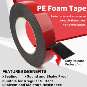 PE <b>Foam</b> Tape Factory Weatherproof Sealing Double Sided Adhesive Tape For Auto Wheel Weight And Nameplate Bonding - Product Image 4