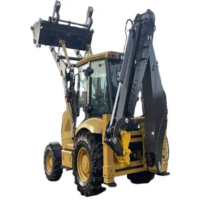 2024 Cheapest Earth-moving Machinery Mini Tractor Towable Backhoe Loader Excavator for hottest sale