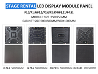 Prix bas de l'usine BOSHUO 250*250mm extérieur étanche haute luminosité P2.6 P2.9 P3.9 P4.8 Modules LED d'écran de location
