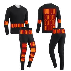 XKenHeat Intimo Termico Invernale USB Ricaricabile, 95% <span class=keywords><strong>Cotone</strong></span> 5% Spandex, <span class=keywords><strong>Maglia</strong></span> Termica a Maniche Lunghe per Uomo e Donna, Elettrico - Product Image 1