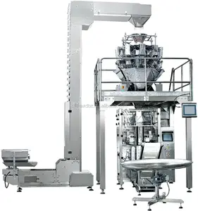 With Siemens PLC 2-1000g Automatic Vertical Form Fill Seal Machine