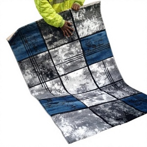 Alfombra Adiva de Gaziantep, Turquía, de Polipropileno, Moderna, Tejida a Máquina, Jacquard, de Pelo Alto, Resistente a las Manchas, con Patrón Abstracto - Product Image 1