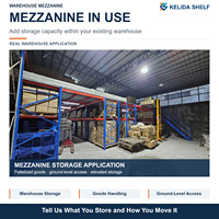Système de plateforme de mezzanine industrielle en acier pour l'extension de capacité de stockage en entrepôt