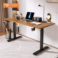 Meubles de bureau modernes en gros sur mesure, table électrique à double moteur, réglable en hauteur, bureau debout, cadre de bureau
