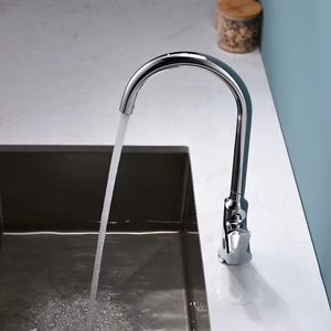 <span class=keywords><strong>Robinet</strong></span> de cuisine moderne haut de gamme en laiton à levier unique avec <span class=keywords><strong>eau</strong></span> chaude/froide, montage sur plan, pour usage hôtelier, certifié Watermark - Product Image 3