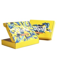 Boîte de papier d'expédition ondulé en gros impression de logo personnalisé emballage cadeau en carton pliable pour cosmétiques vêtements chaussettes pour