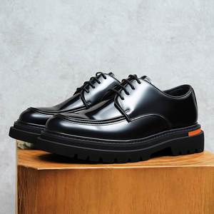 Zapatos de Cuero para Hombre de Alta Calidad, Zapatos de Cuero con Suela Gruesa para Hombre, Zapatos de Cuero para Negocios y Ocasiones Casuales, Zapatos para Hombre con Plataforma - Product Image 3