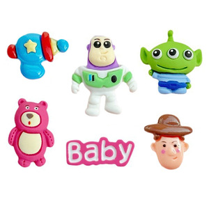 Juego <span class=keywords><strong>de</strong></span> dijes <span class=keywords><strong>de</strong></span> resina estilo Toy Story, cabujones planos <span class=keywords><strong>de</strong></span> Buzz Woody Alien para decoración <span class=keywords><strong>de</strong></span> funda <span class=keywords><strong>de</strong></span> teléfono DIY y manualidades con pegamento en crema - Product Image 5