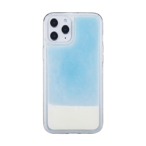 Néon lumineux Sable Coques Pour iPhone 12 11Pro MAX XR XS Max X Lueur Dans <span class=keywords><strong>Le</strong></span> Foncé Liquide Scintillant couverture de téléphone - Product Image 2