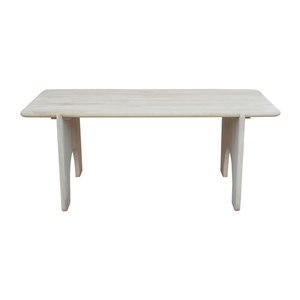 Elegante Mesa de Comedor de Madera de Mango Sólida, Diseño Minimalista, Construcción de Madera Dura Resistente y Duradera para Comedor, Muebles para el Hogar - Product Image 3