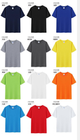 T-shirt d'été unisexe en coton et polyester à manches courtes, style ajusté, haute qualité, imprimé disponible, modèles vierges tendance