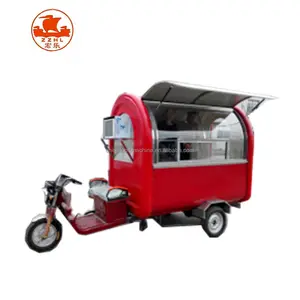 Vierkante Ronde Retro Food Truck Trailer Mobiele Keuken Met Apparatuur Voor Nieuw-zeeland