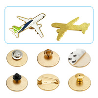 Badges d'aviation pour professionnels : autocollants et épingles métalliques pour téléphones, motifs avions commerciaux et hélicoptères, accessoires pour passionnés d'aviation