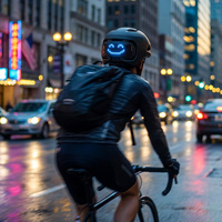 Casque de vélo intelligent léger et durable certifié EN1078 avec caméra, feu arrière et haut-parleur intégré pour adultes