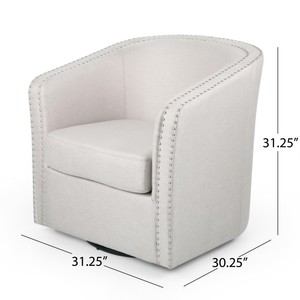 Modern Accent <b>Armchair</b> for Home Office Swivel Living Room Lounge Chair Tufted Soft Cushion Comfortable Contemporary Sofa for - Product Image 3