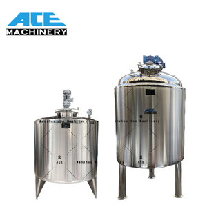 Ace 100L 200L 500L 3000L Réservoir d'agitateur à double enveloppe en acier inoxydable chauffé à la vapeur Émulsifiant Homogénéisateur Réservoirs de mélange - Product Image 3