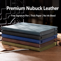 Carnet en cuir d'agneau véritable personnalisé, couverture souple texture mate avec bande élastique pour écrivains, cadres et planification de bureau