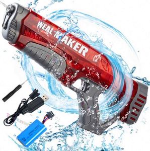 Pistola de Agua de Plástico con Rociador Automático Eléctrico, Juguete de Alta Presión para Juegos de Piscina y Fiestas al Aire Libre - Product Image 5