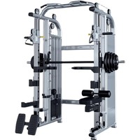 Máquina Smith Multifuncional Completa con Soporte para Sentadillas, Entrenamiento de Brazos, Pecho y Piernas, Equipo de Fitness Comercial de Hierro