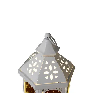 Мусульманский Рамадан фонарь исламский фонарь со светодиодными лампами для арабского исламского декора для вечеринки оптом