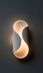 Custom Steel 3D Printed Moon Shape Wall Lamp Modern Design Residential Use Blue Shade Changeable Color <b>Waterproof</b> LED <b>Lighting</b> - Product Image 4