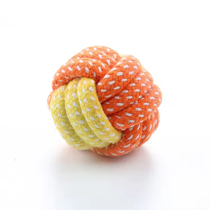 Kinghon Wholesale Multicolor Cotton Rope Braided <b>Bite</b>-Resistant Cleaning Dog Toy Pet Toy Ball Dog Toys for Aggressive Chewers - Product Image 4