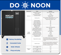 Batterie solaire verticale Docan Energy DO-NOON 51.2V 15kWh 16kWh 300Ah 314Ah avec BMS Daren 200A et équilibreur actif 2A