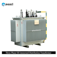 Transformateur de distribution triphasé immergé dans l'huile Pearl Electric 12,47 kV 440 V 630 kVA 60 Hz à double enroulement