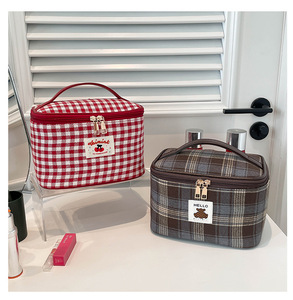 Nouvelle trousse de maquillage portable pour femme, écologique, légère, avec fermeture éclair, multifonctionnelle, à porter à la main - Product Image 1