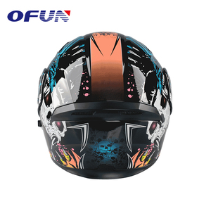 OFUN מותאם אישית מדבקות עיצוב עמיד דוט להרחיב צבעים אופנועים ABS קסדת - Product Image 6