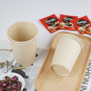 แก้วกาแฟร้อนกระดาษคราฟท์แบบใช้แล้วทิ้ง พิมพ์ลายได้ตามต้องการ เป็นมิตรกับสิ่งแวดล้อม ย่อยสลายได้ทางชีวภาพ ขนาด 1/3/5/7/8/10/12/14/16/20/22 ออนซ์ พร้อมฝาพลาสติก - Product Image 3