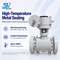 Vanne à boisseau sphérique API6D de classe Project 900, en métal forgé A105N, avec siège en métal, conception à trunnion, extrémités à brides RF RTJ pour services de raffinerie pétrolière et gazière