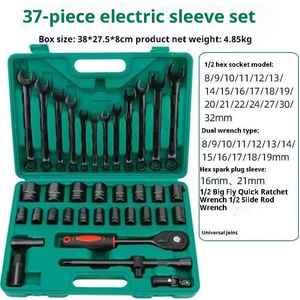 Destornillador de enchufe combinado de mano y juego de llaves de carraca de plástico Caja OEM personalizable para talleres de reparación automotriz en el hogar - Product Image 4