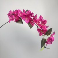 Bougainvilliers artificiels en soie, fleurs artificielles pour mariage, Saint-Valentin, décoration d'arche extérieure de style européen faite à la main