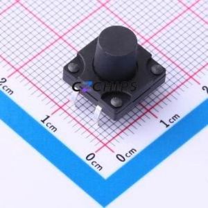 K2-1841DP-M4SW-02 Tactile Switch Through hole Component (THT)-4P,12x12mm Switch 2.5N Through Hole 12mm 12mm - Product Image 1