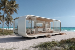 บ้านแคปซูลสำเร็จรูปสำหรับการท่องเที่ยวบ้านหลังเล็กๆตู้คอนเทนเนอร์3ห้องนอน - Product Image 2