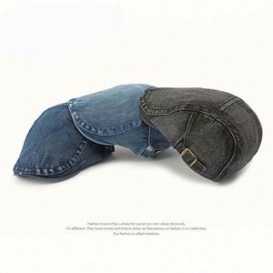 Fashion Classic Custom Newsboy Irish Tweed <b>Wool</b> Felt <b>Flat</b> <b>Cap</b> Beret Wholesale Promotional British Ivy Unisex Casual - Product Image 4