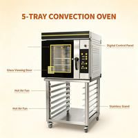 Four à convection électrique commercial, 5 à 15 plateaux, four à air chaud pour boulangerie, pain, pizza, en acier inoxydable