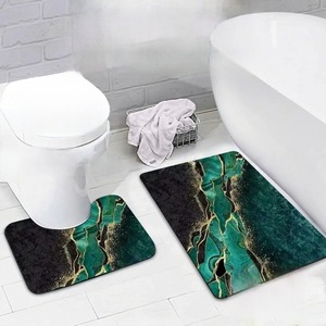 Alfombrillas de Baño con Patrón Abstracto de Tierra de Diatomeas, Juego de 2 Piezas Antideslizantes para Baño - Product Image 4