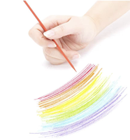 Crayons de couleur à pression, crayons automatiques avec taille-crayon intégré, crayons d'art pour enfants et étudiants, fabriqués en Chine